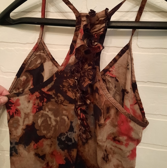 Free w/2 Items! Floral Ruffled Racerback Cami - Picture 2 of 4